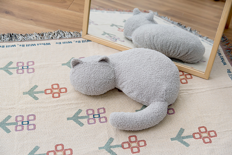 ラグの上に置いたミャウマミー