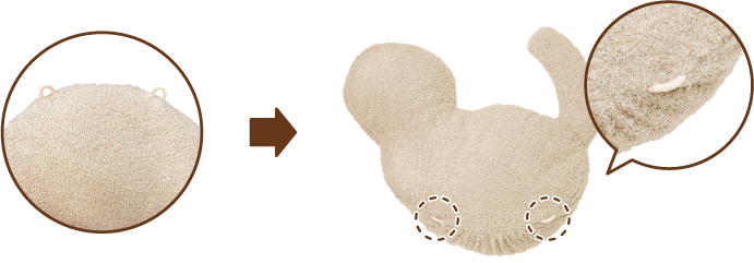 短く改良したケージ固定用のループ